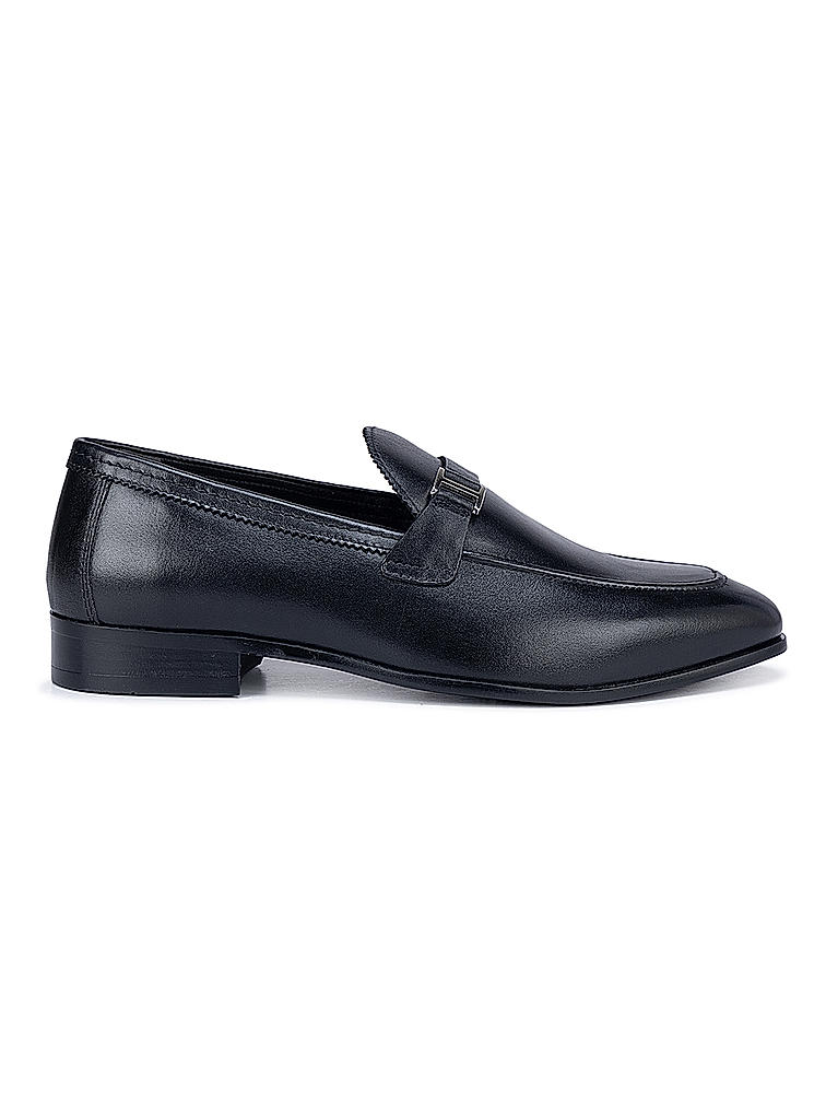 Black Leather Loafers