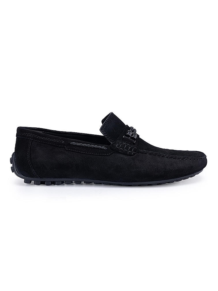 Black Suede Moccasins