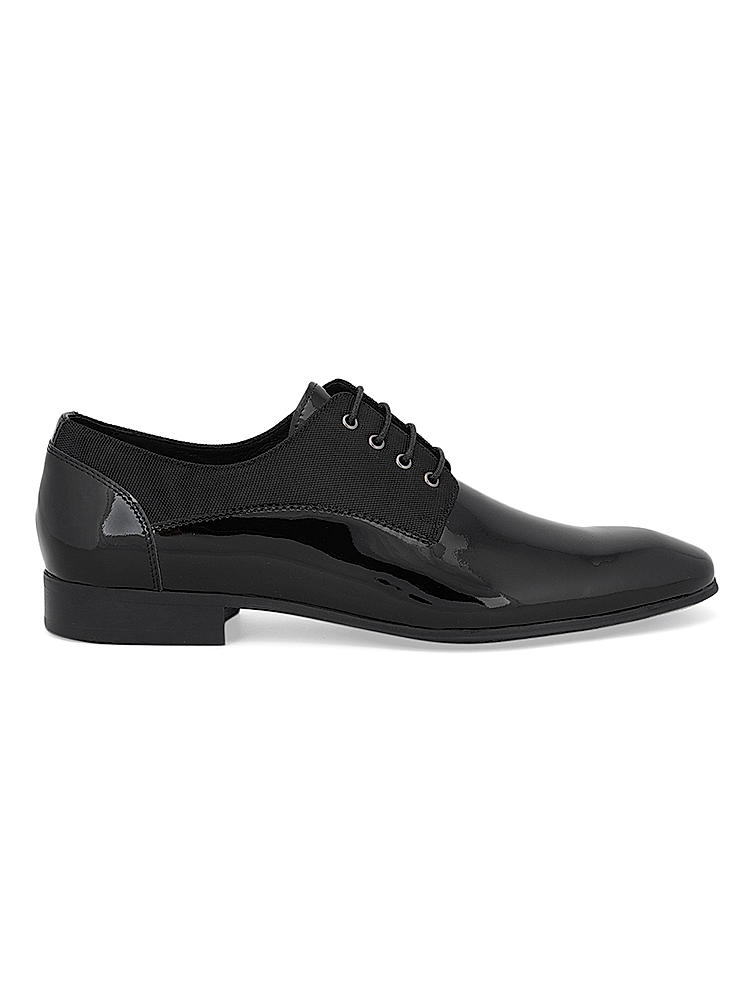 Black Patent Leather Lace-ups