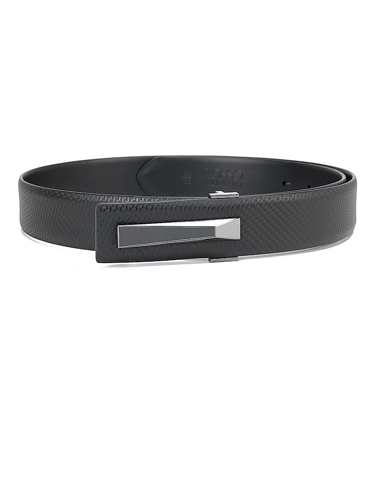 Black Lizard Textured Men's Belt