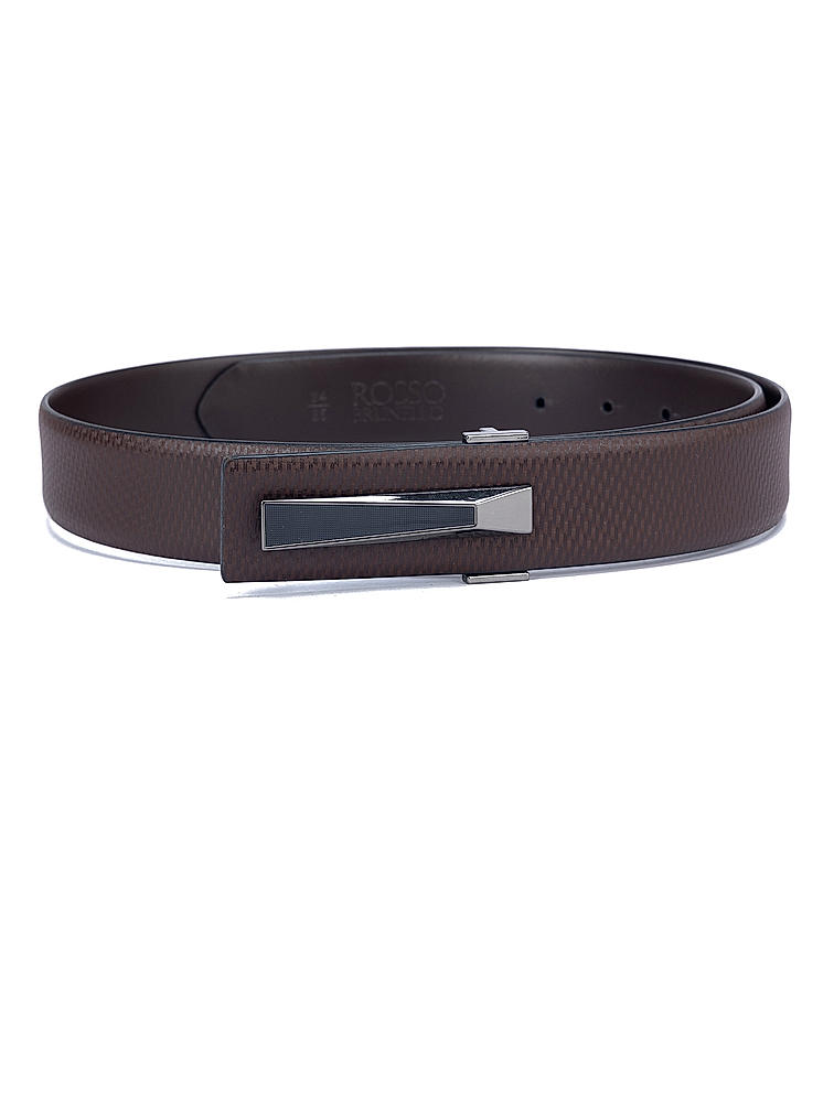 Brown Lizard Textured Men's Belt