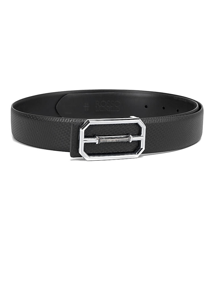 Black Lizard Textured Men's Belt