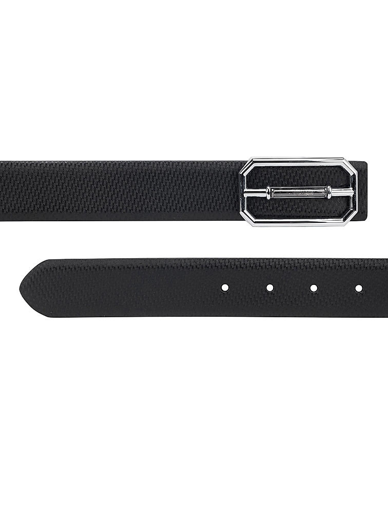 Black Lizard Textured Men's Belt