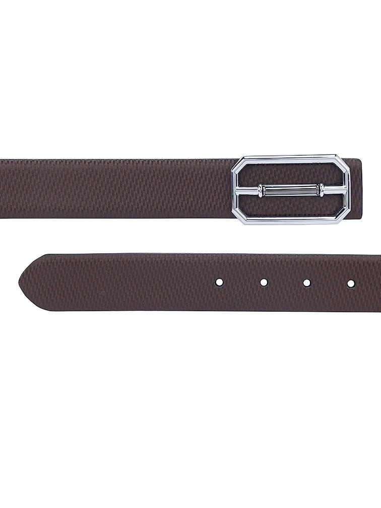 Brown Lizard Textured Men's Belt