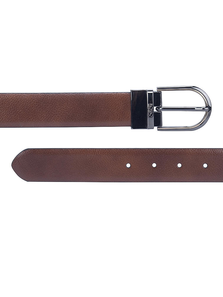 Tan Wax Reversible Men's Belt