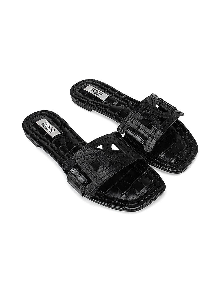 Black Croco Effect Sliders