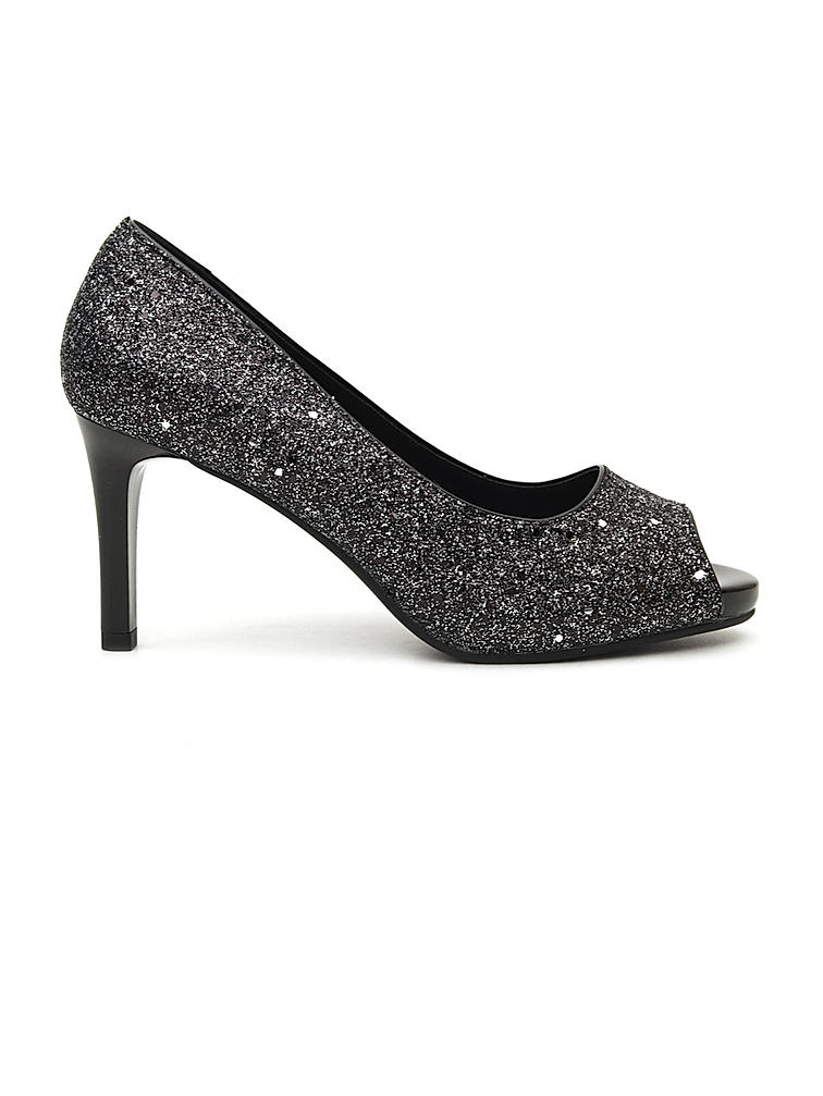 Pewter Shimmer Heels