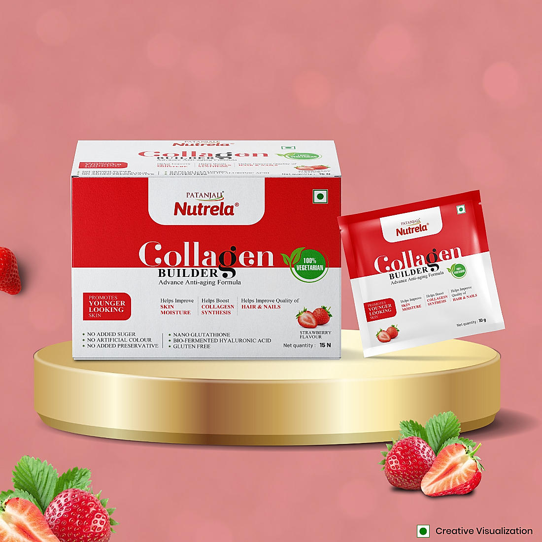 Patanjali Nutrela Collagen Builder - 150gm (15 Sachets)