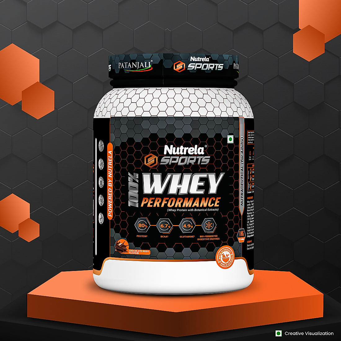 Patanjali Nutrela Sports 100% Whey Performance Chocolate Irish-1KG