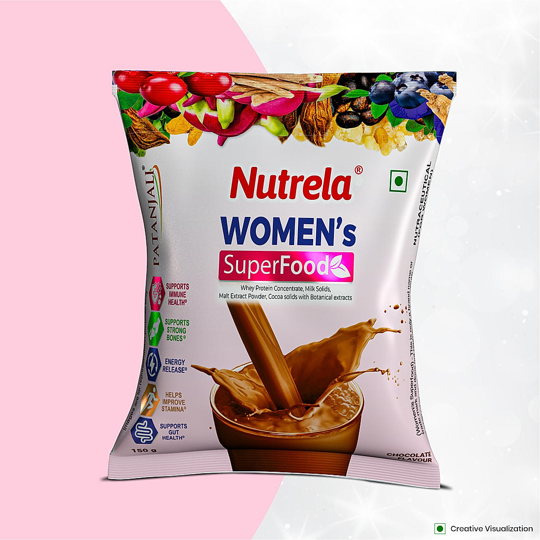 Patanjali Nutrela Women's SuperFood - Chocolate Flavour (150g)