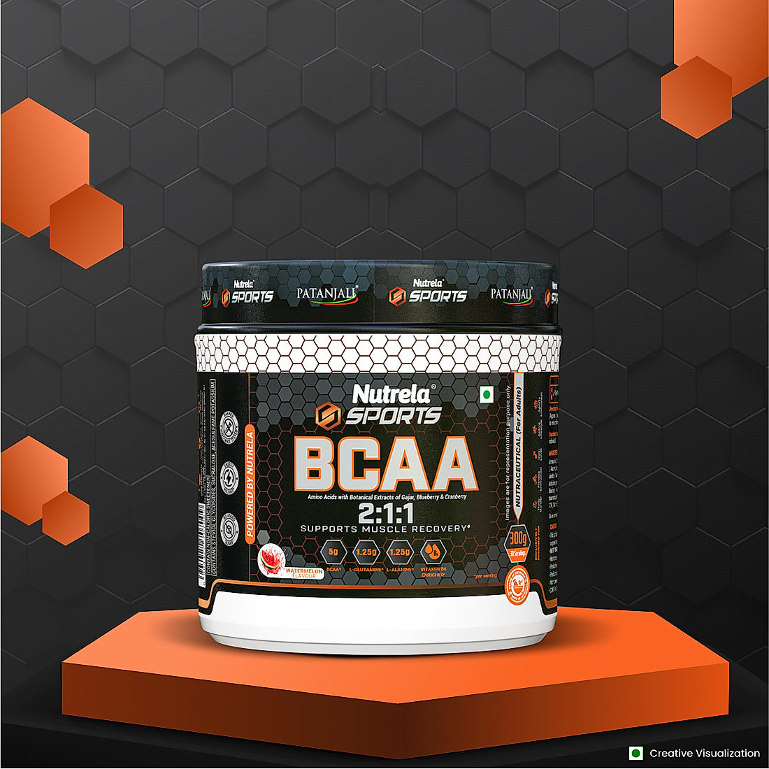 Nutrela Sports BCAA - 300g - Watermelon Flavor