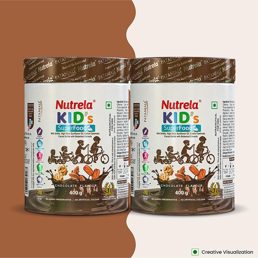 Patanjali Nutrela Kids Superfood - 400g X 2 (Pack of 2)