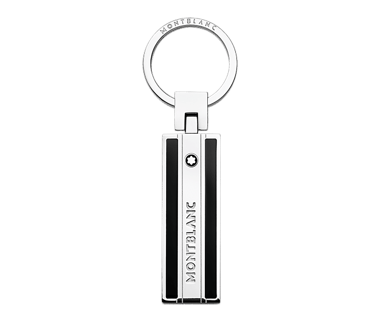 Meisterstuck soft grain metal Enameled Rectangular key chain