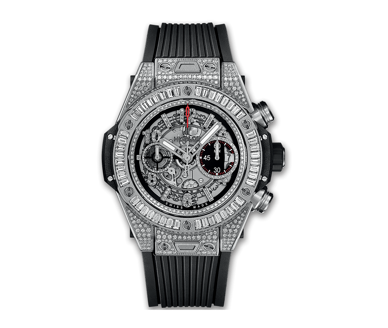 Buy Hublot Luxury Watch Big Bang Steel White Diamonds at Johnson Watch |  361-SE-2010-RW-1104