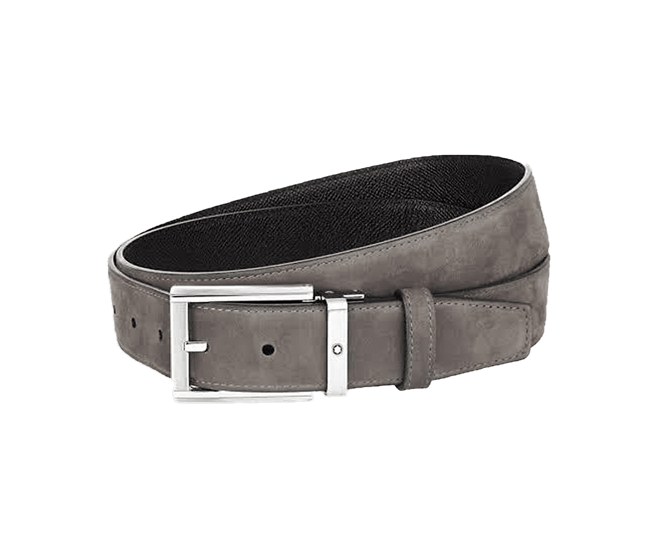 Black/Taupe 35 mm reversible leather belt