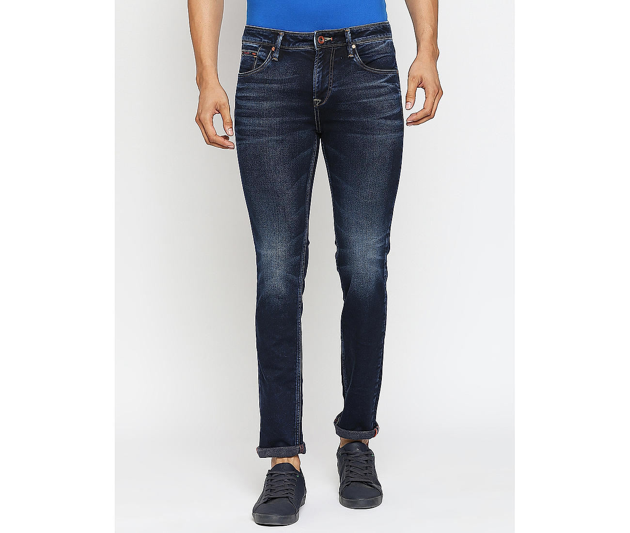 Buy Blue Colour Men Slim Fit Stretchable Jeans Online
