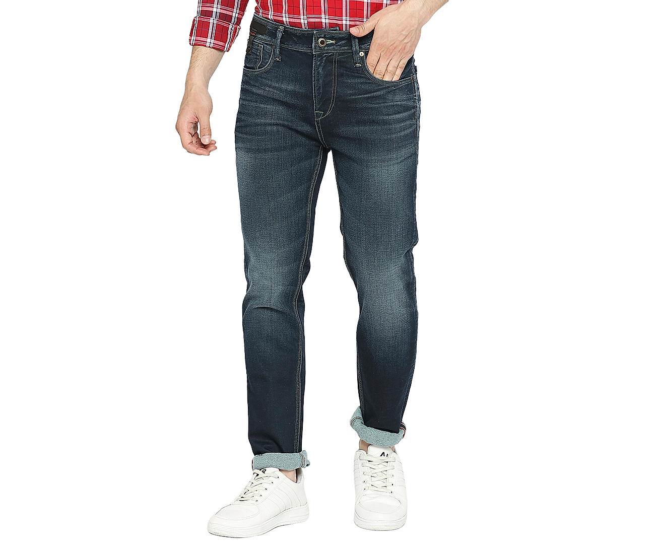 Buy Slim Fit Dark Blue Solid Jeans for Men Online at Killer | 519852