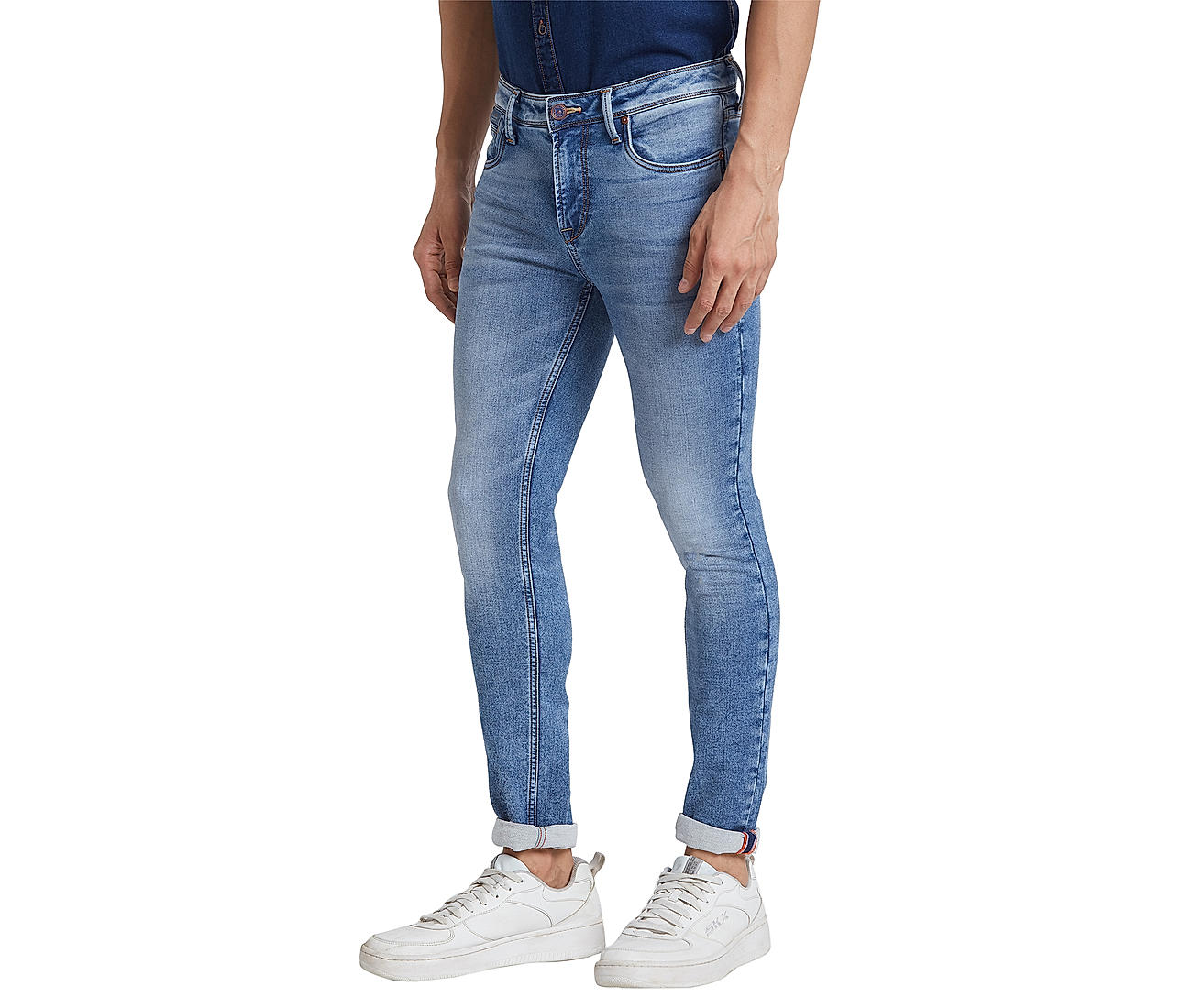 Buy Slim Fit Light Blue Solid Jeans for Men Online at Killer | 519872