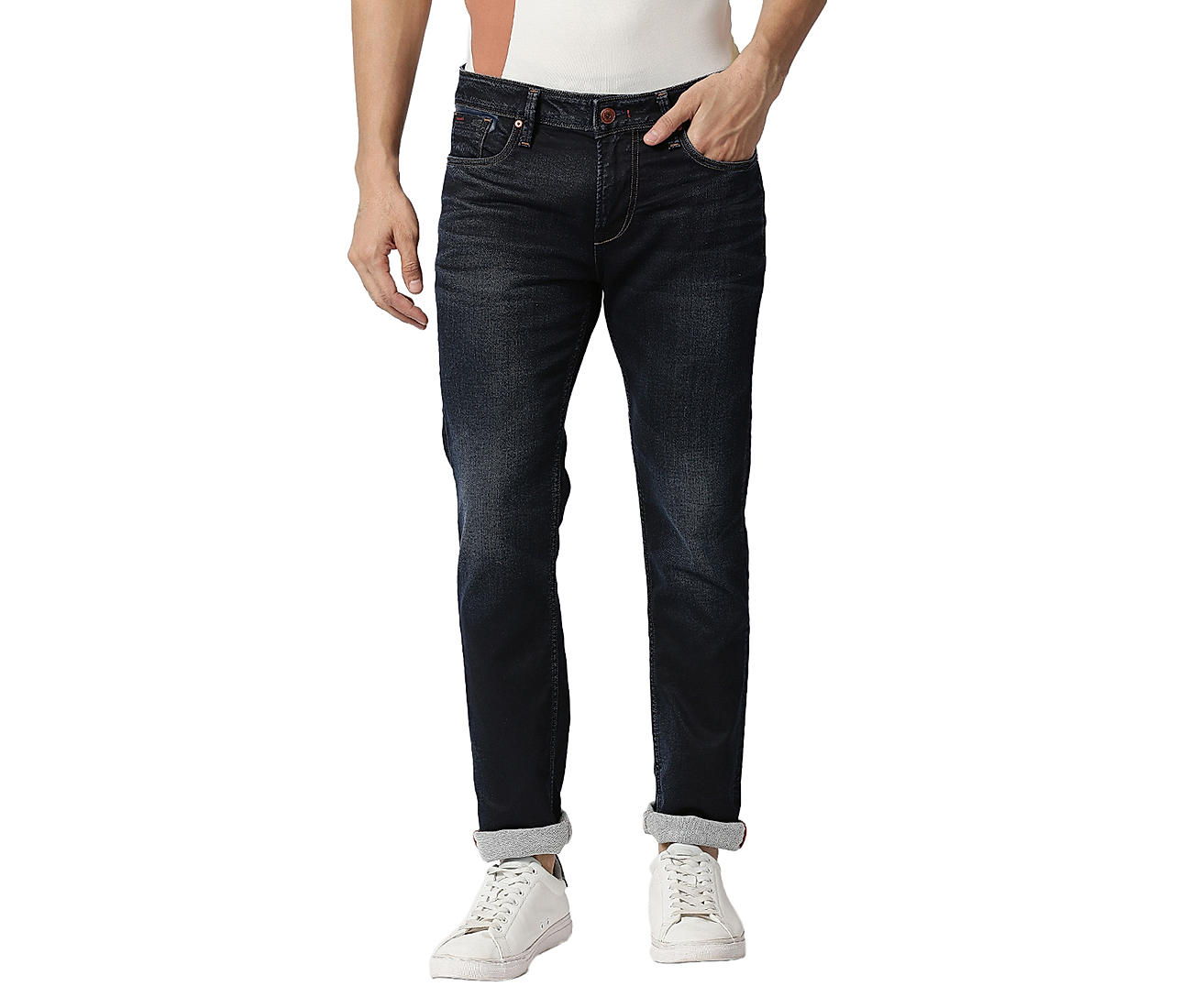 Buy Men Blue Light Slim Fit Jeans Online - 768316 | Louis Philippe