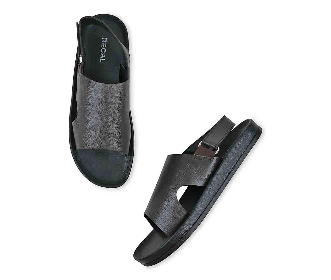 Buy Red Chief Black Leather Sandals for Men Online at Best Prices in India  - JioMart.
