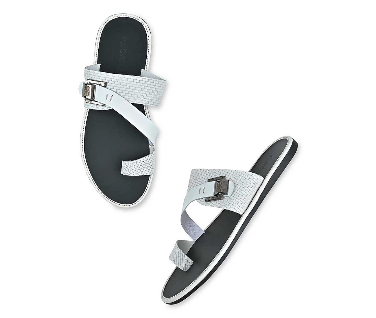 Buy Mochi Men's White Cross Strap Sandals for Men at Best Price @ Tata CLiQ