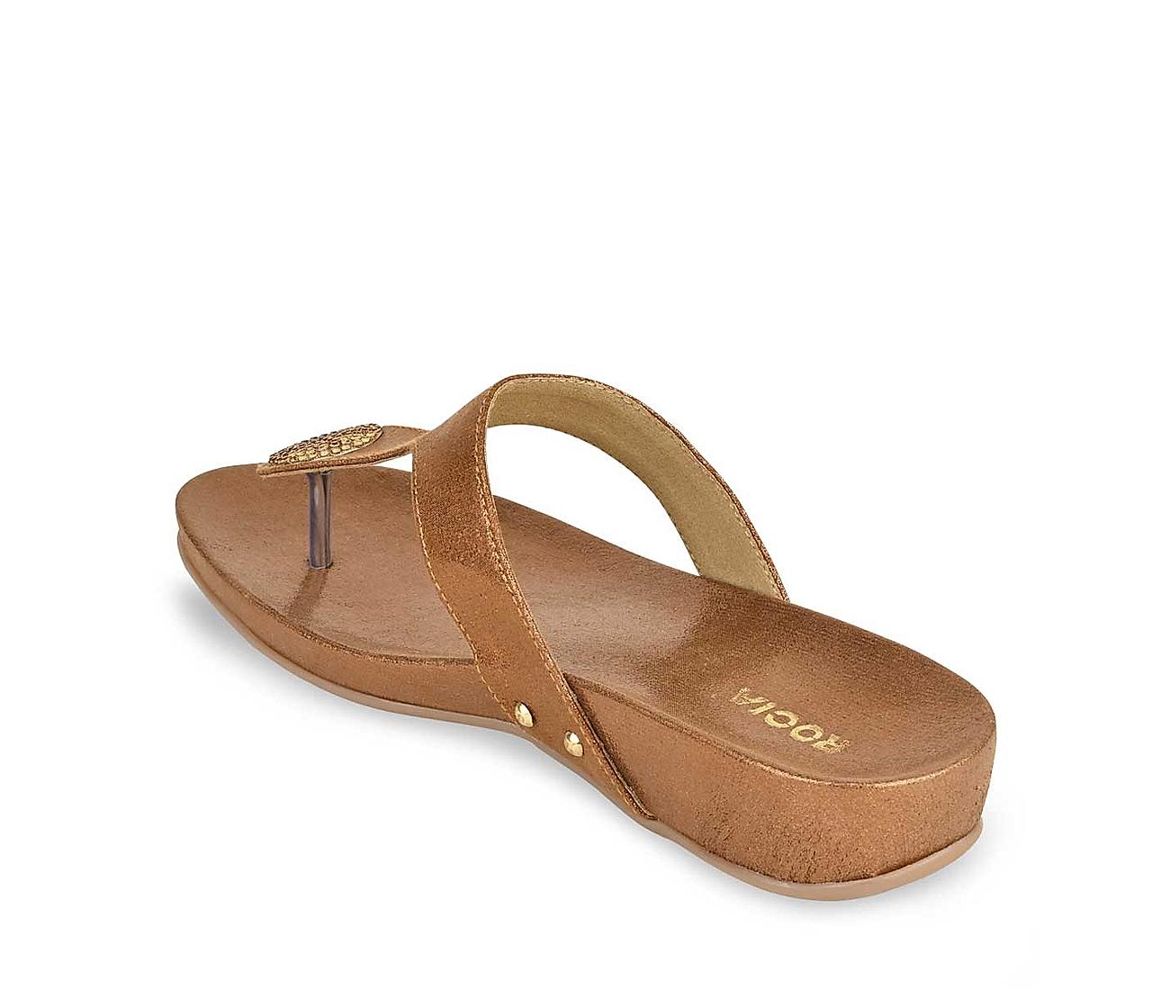 Buy Shoetopia Stylish Ethnic Black Flat Sandals for Women & Girls online