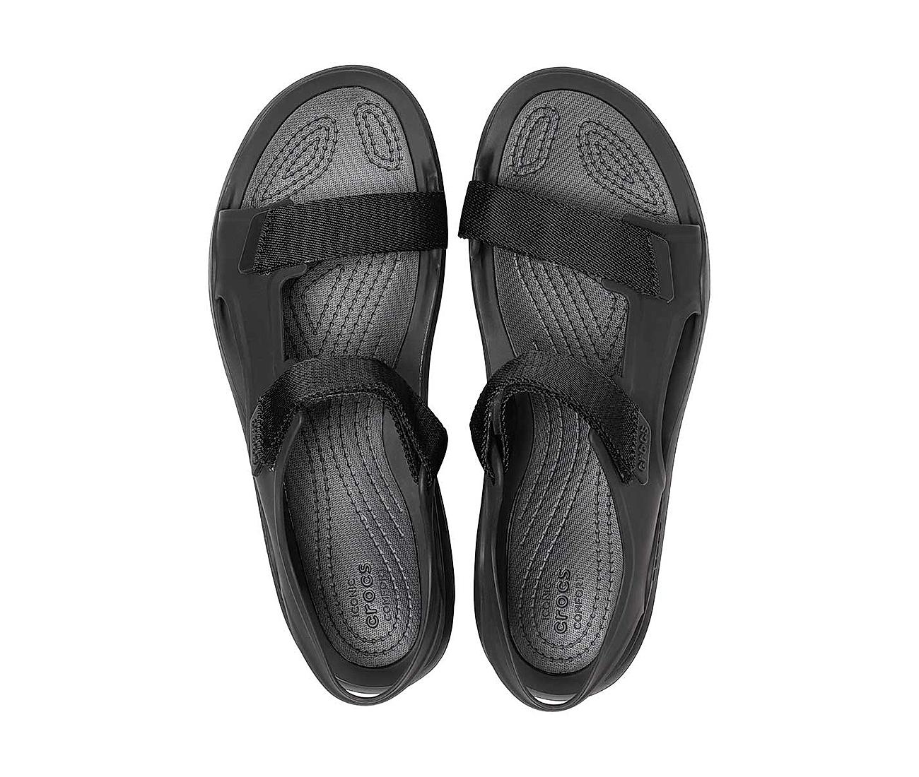 Crocs Mens Swiftwater Mesh Deck Brown Adjustable Strap Sandals Size 9 |  Sandals, Strap sandals, Swiftwater