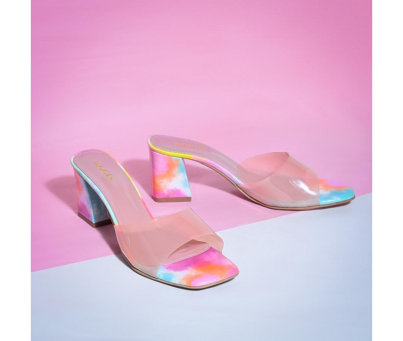 Vinyl high heel on sale sandals