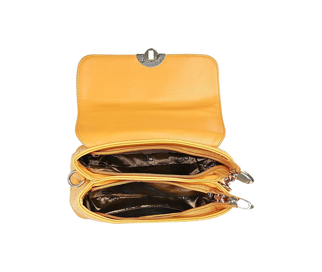 Shop – Sunflower Design D Shape Leather Handbag - GI Heritage