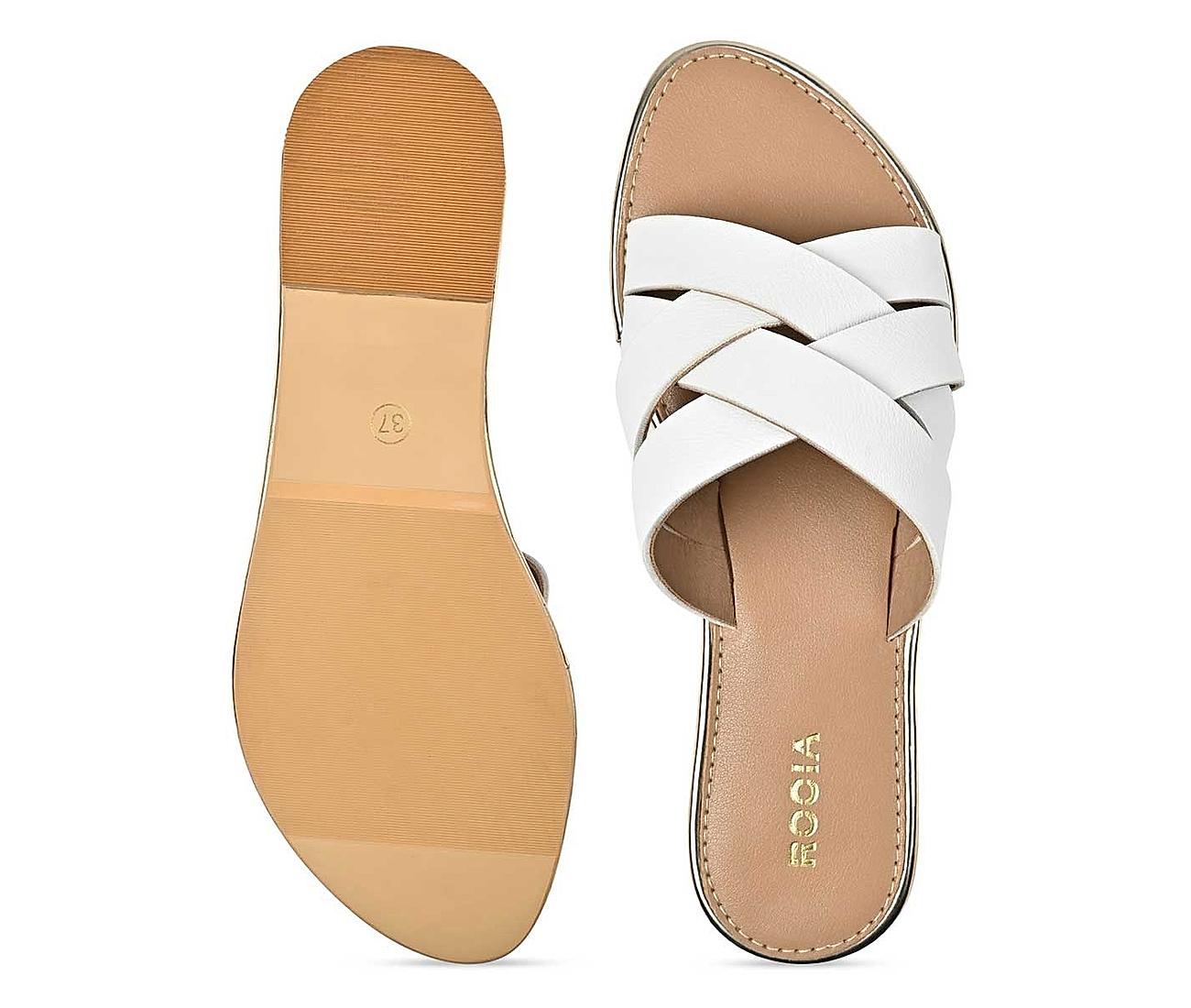 Peach criss cross flats – Dip Your Toes