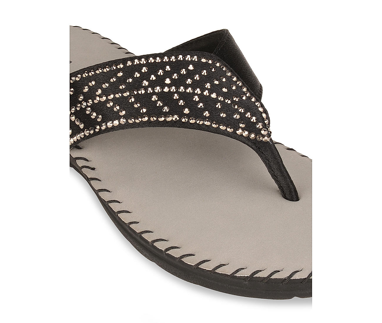 Buy Rocia Black Women Comfort Embellished Flats Online at Regal Shoes
