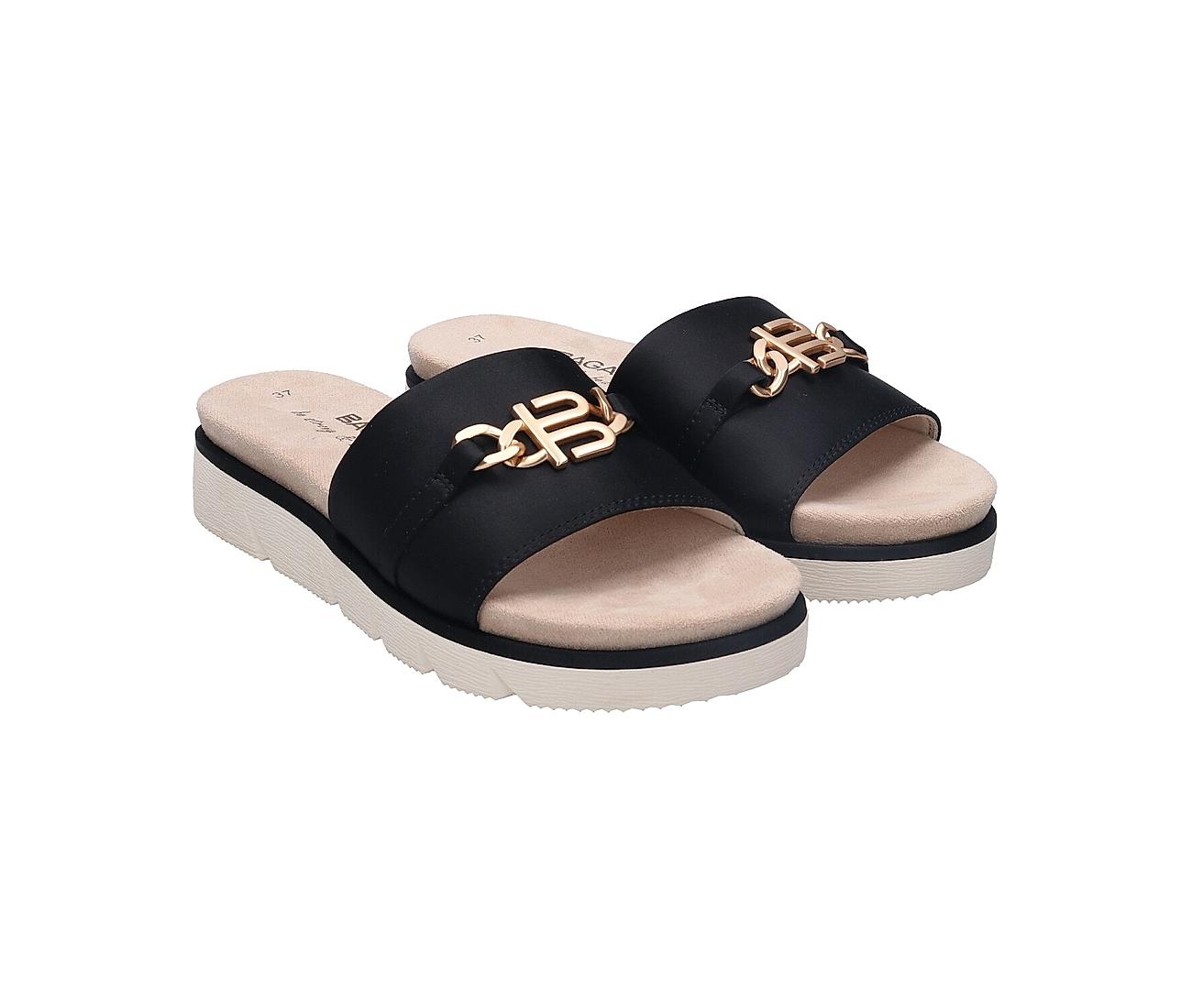 Black Cross Flatform Sandals – Dip Your Toes