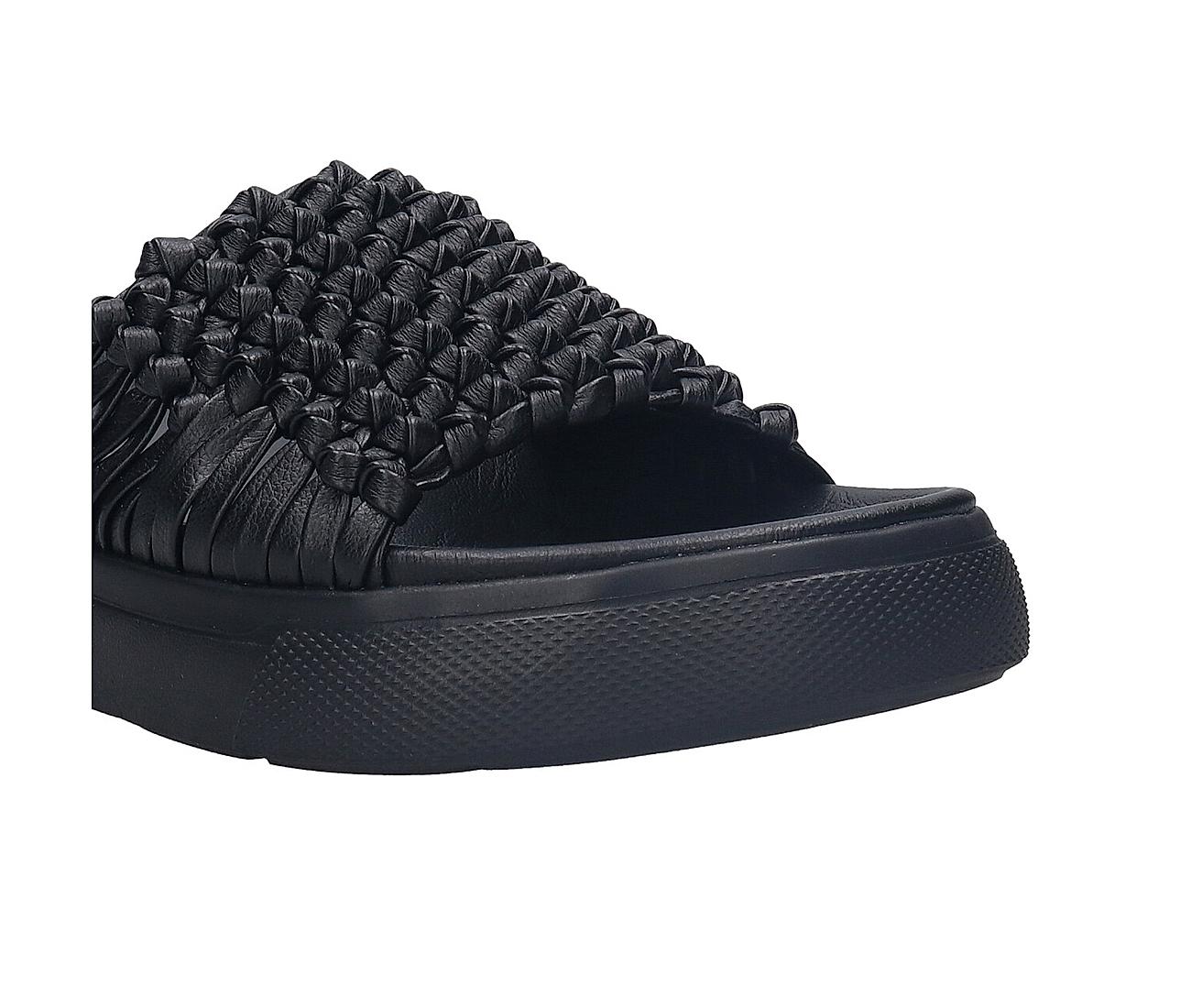 SODA Ankle Strap Womens Mini Flatform Sandals - BLACK | Tillys