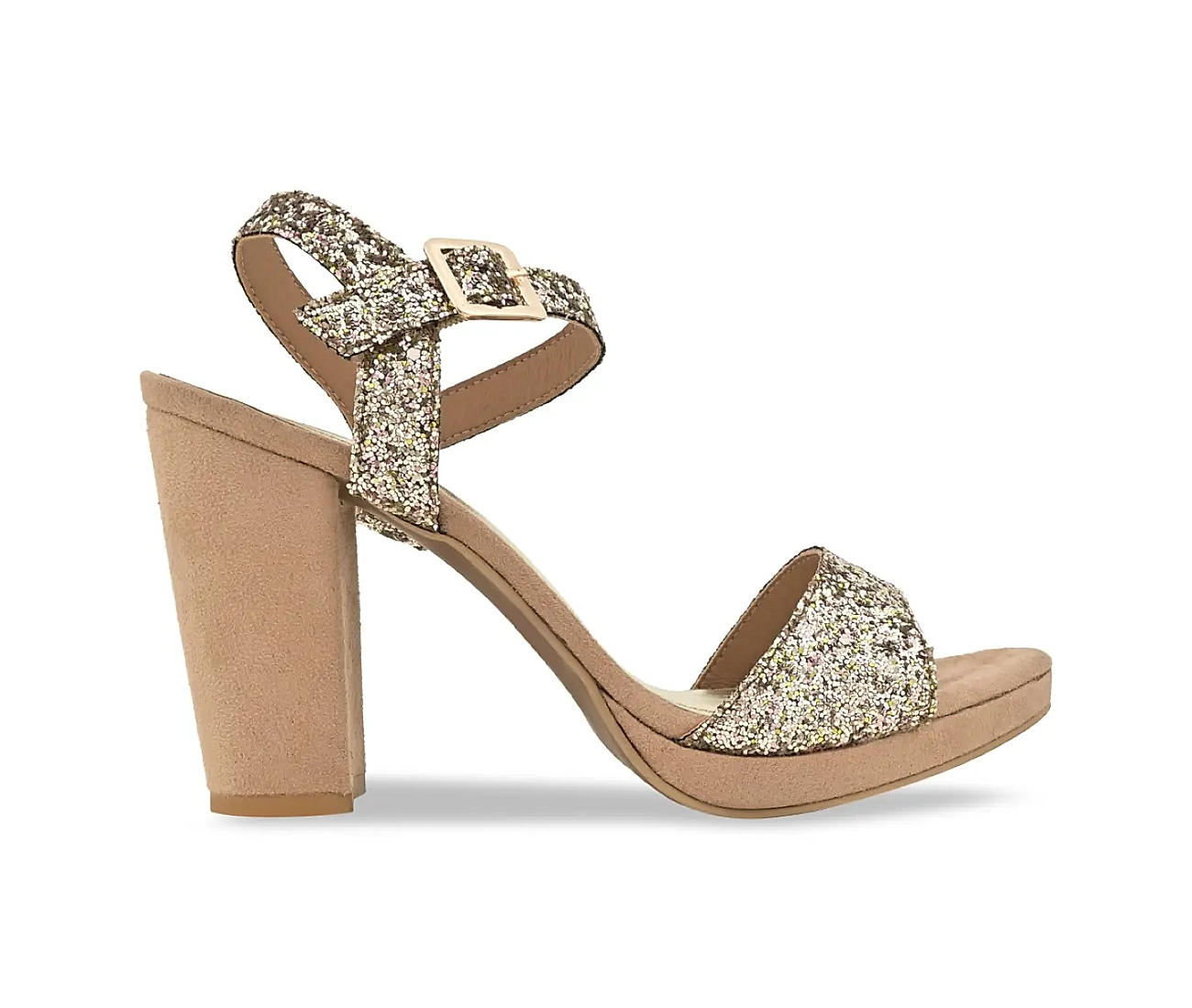 Golden sequin pattern slip on high heel dress shoe | Womens dress shoes,  court & pumps online 1963WS