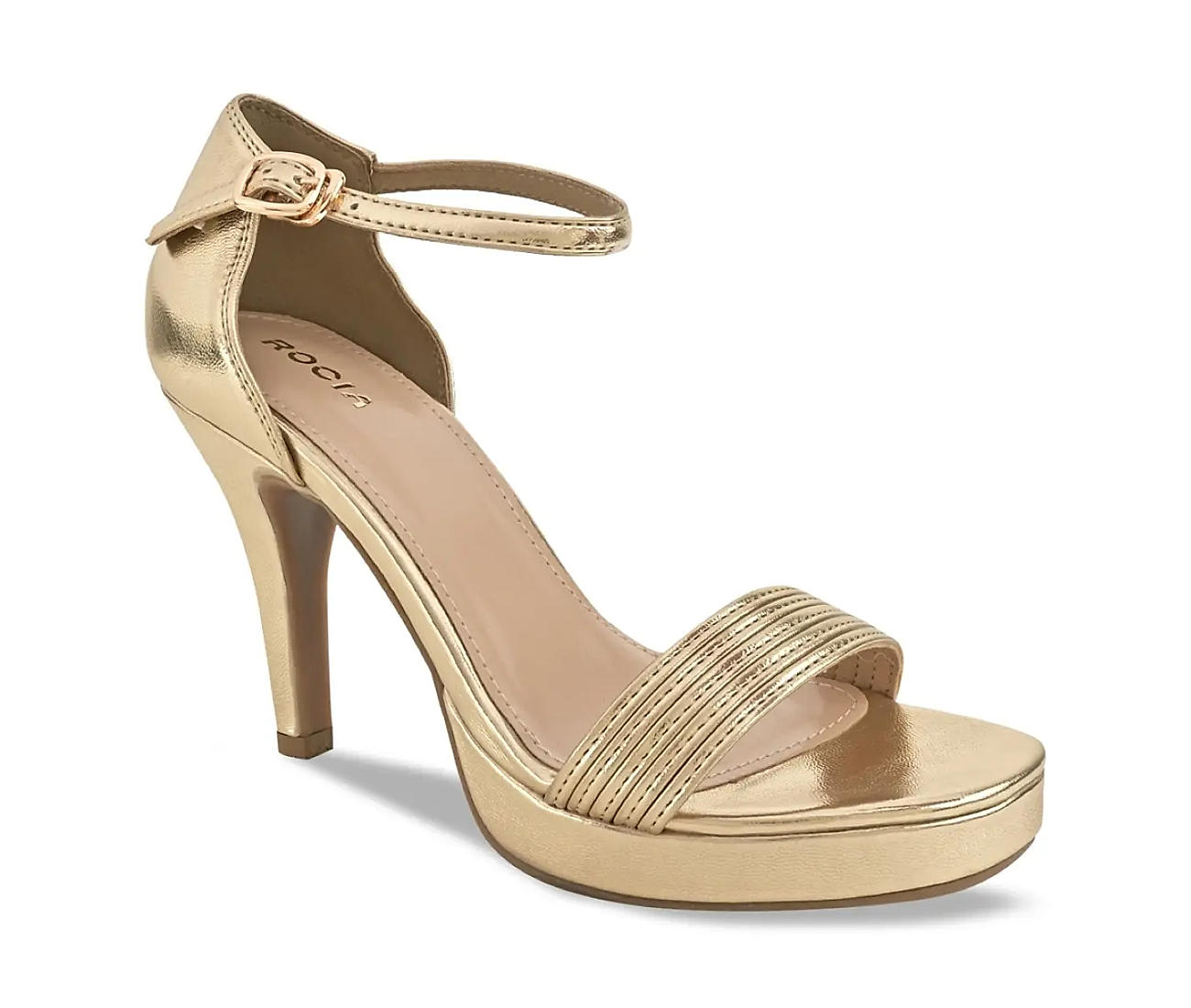 Buy Rocia By Regal Gold Wo Strappy Stiletto Heels for Women Online