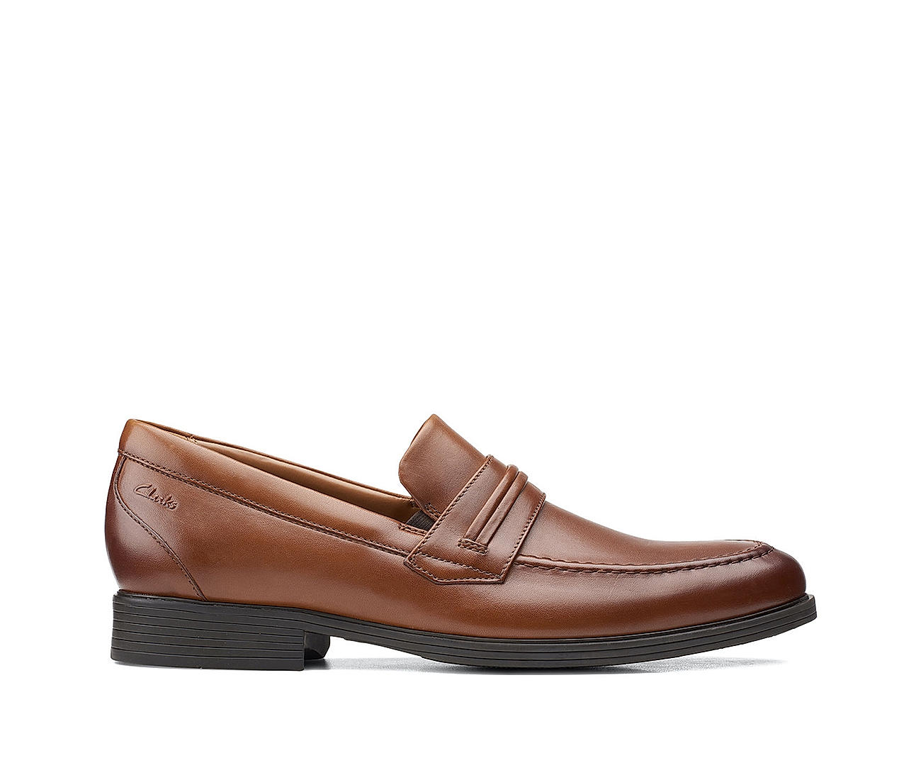 clarks men's leather loafers