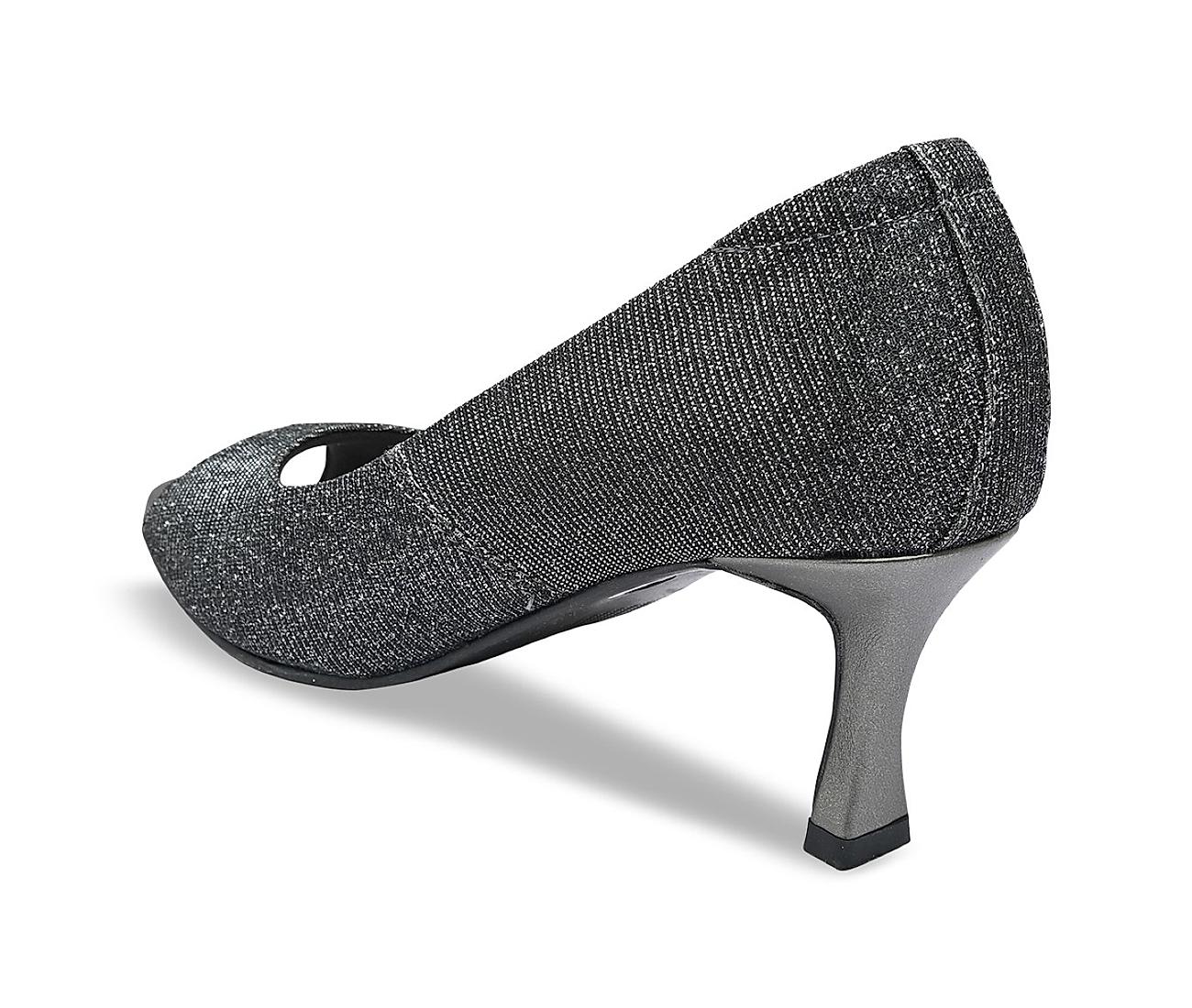 Buy Cleo Black Mule Heel Sandal for Women Online at Khadims | 57203057260