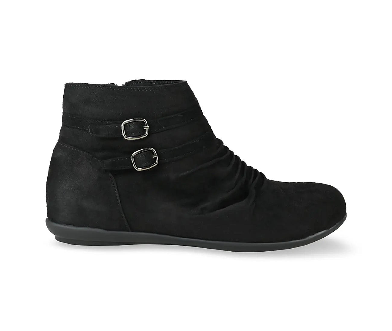 flat boots black womens