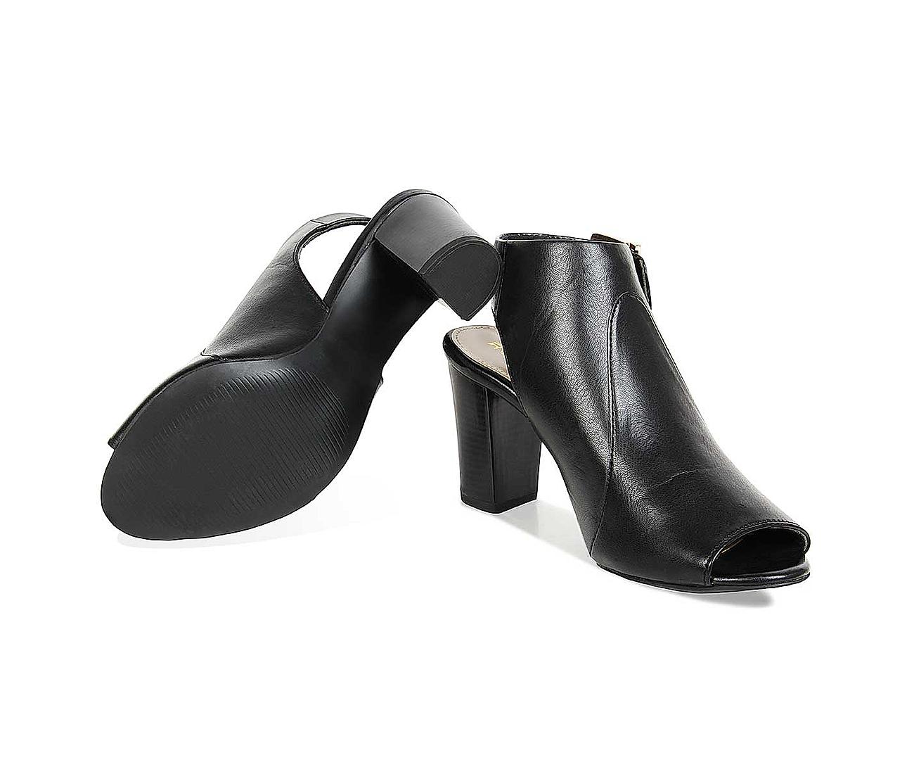 Paradox London Rylee High Heel Cross Strap Court Shoes, Black at John Lewis  & Partners