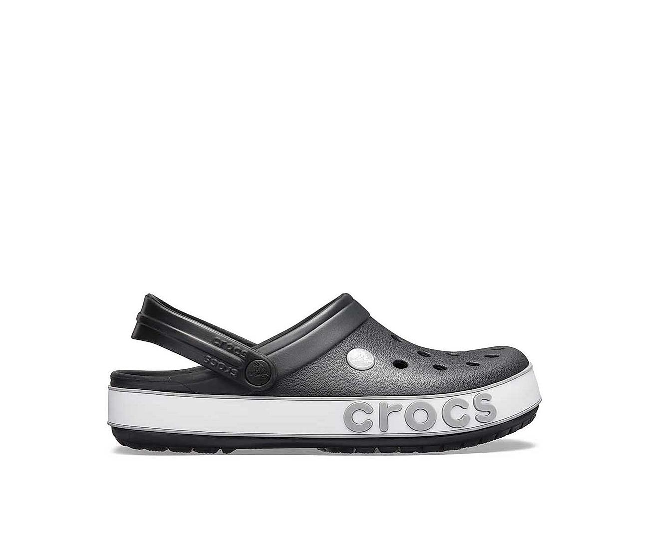 Buy Crocs Mens Black Crocband Bold Logo Clog Flip Flop Shoes Online at  Regal Shoes |7842396