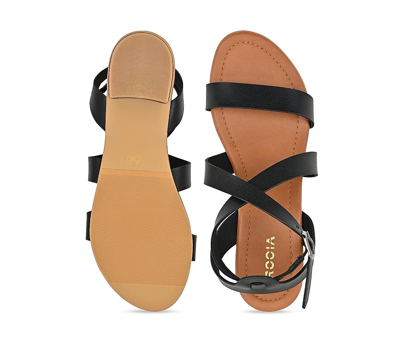 Amiti Platform leather sandal criss-cross with back strap Leather Sandals |  Pagonis Greek Sandals