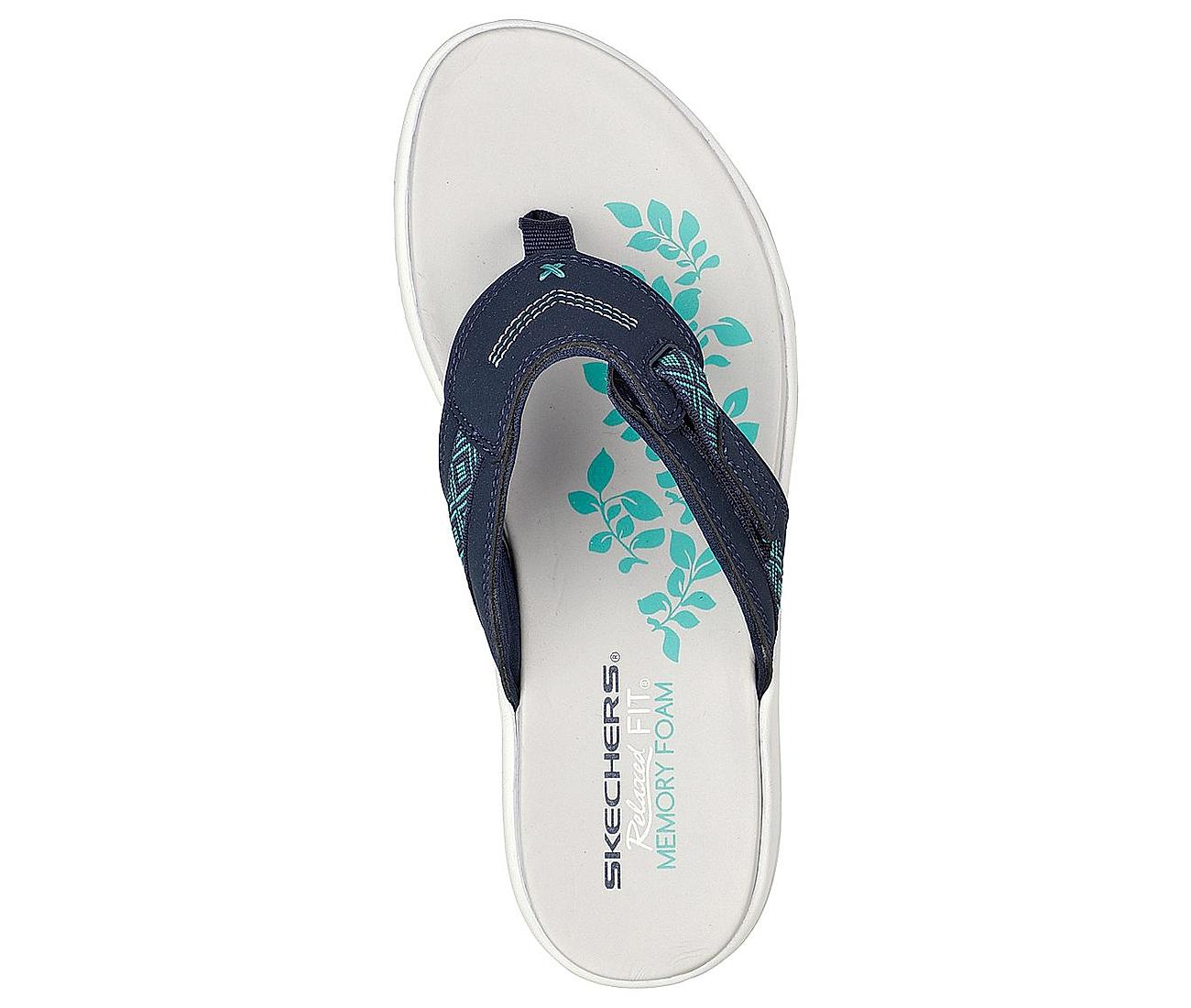 Buy Skechers Navy Womens Upgrades Marina Bay Fllp Flops Online at Regal  Shoes