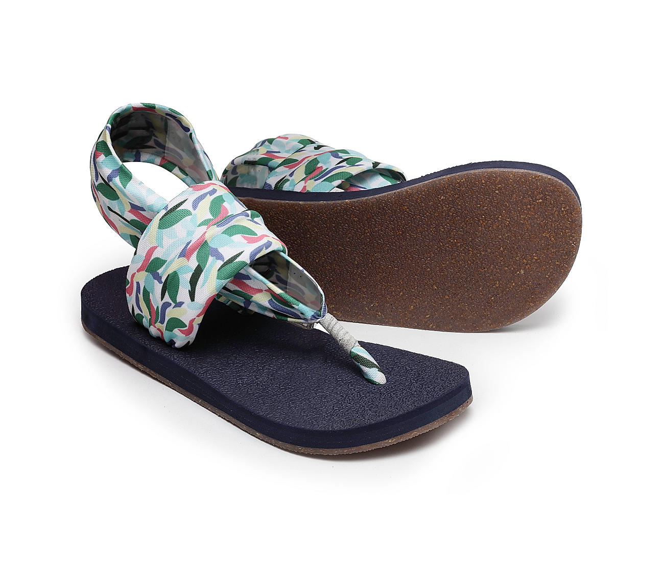Sole Threads Womens Navy Yoga Sling Sandals