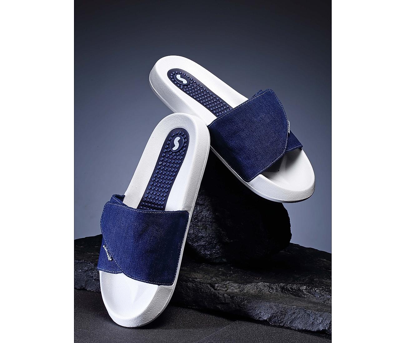 SDWK Blue Denim Slippers Pointed Toe Outdoor Slides Mules Slip On Flats  Simple Women Shoes Zapatillas Mujer Ytmtloy Indoor - AliExpress