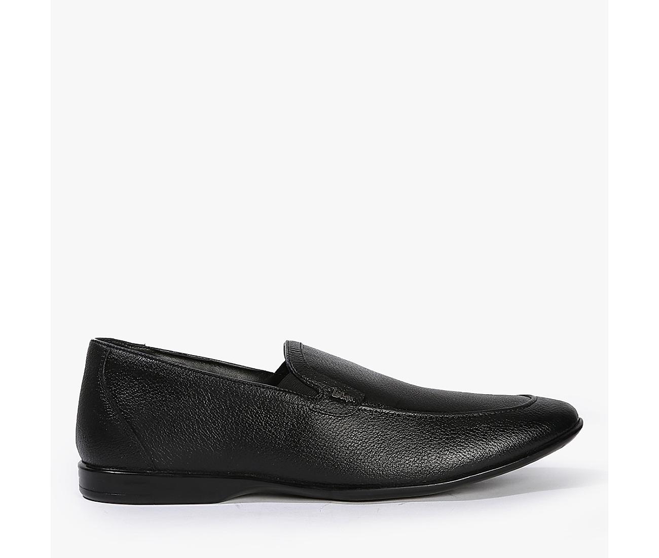 Lee cooper black sale leather casual shoes