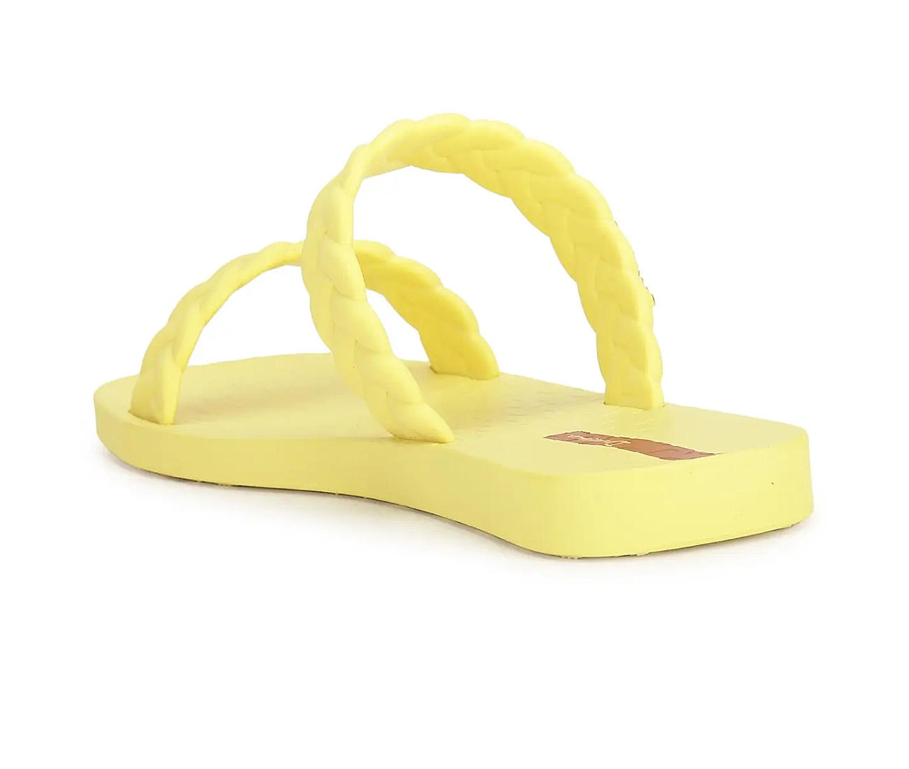 Yellow flip flops store womens