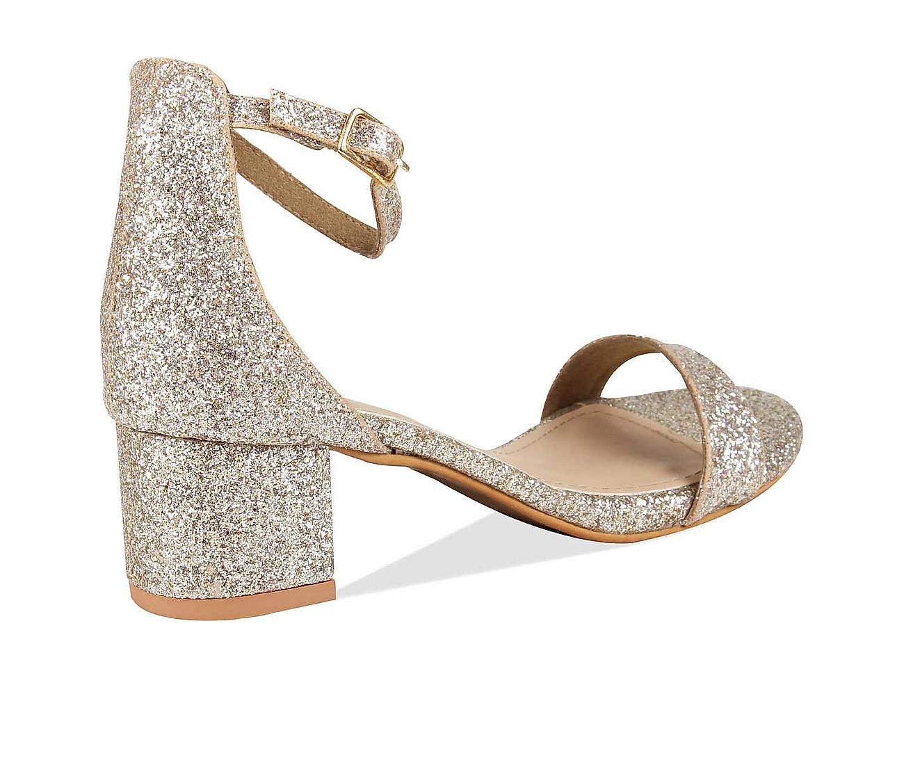 Buy STRAPPING YOUR FANTASY GOLD HEELED SANDALS for Women Online in India