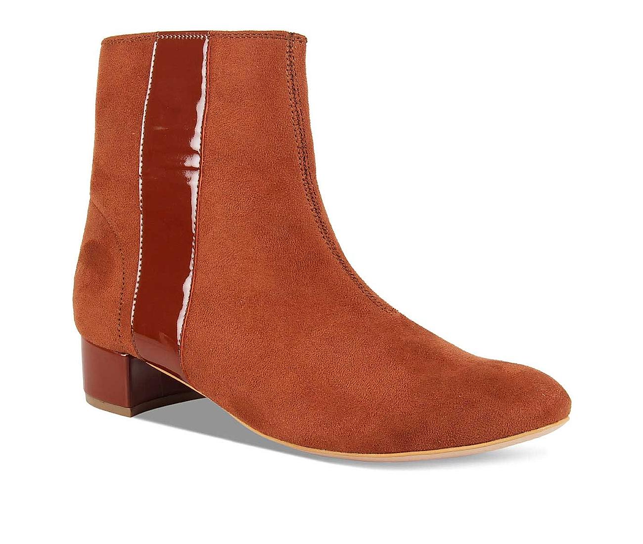 Buy Rocia Tan Suede Block Heel Boots Online at Regal Shoes 1277307