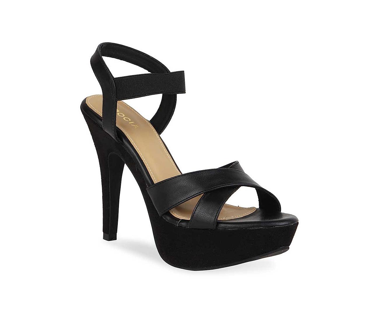 Pumps Heels Black Ladies Designer Heel Sandal, Size: 4.5 at Rs 1000/pair in  Dehradun