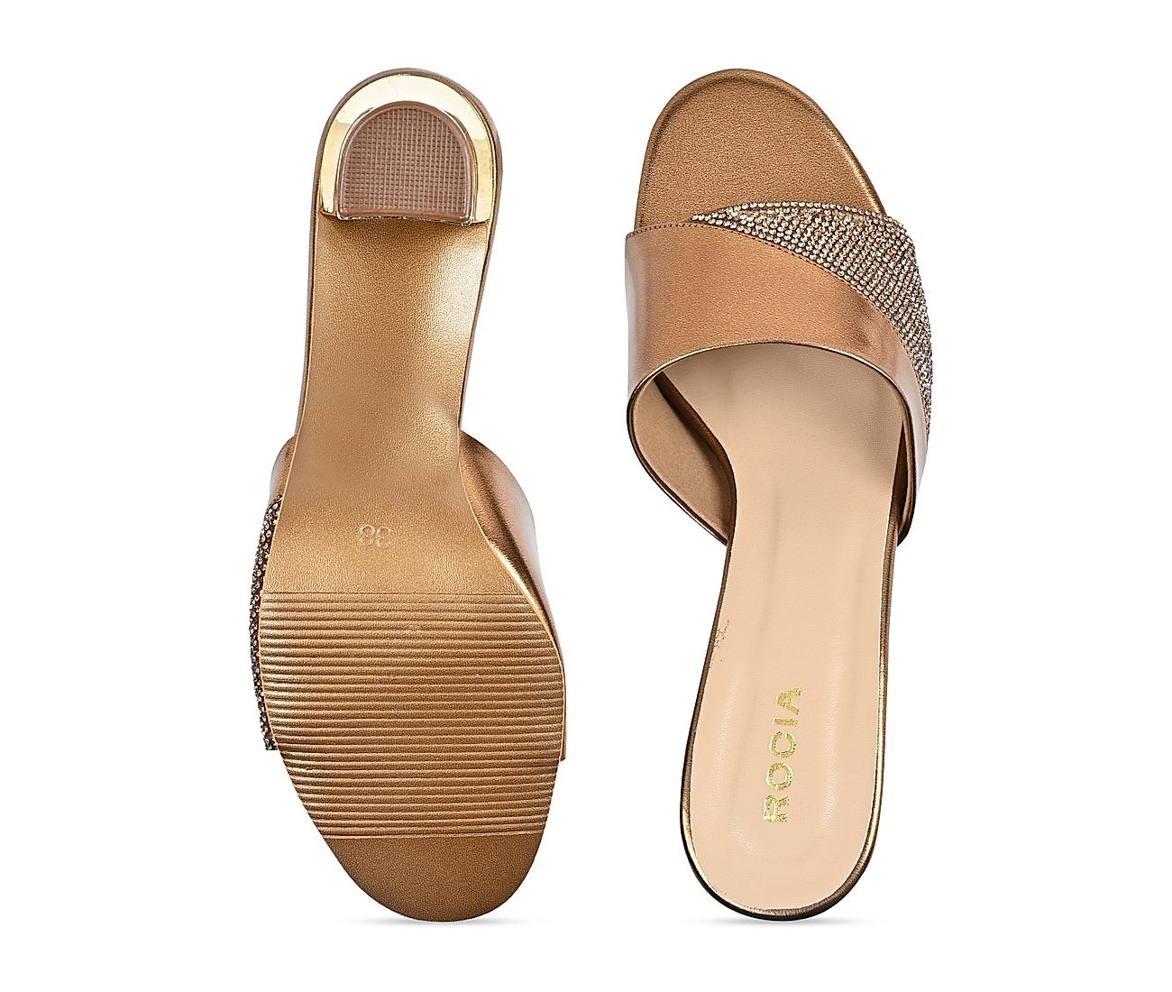 Frame Women's Open Toe Slip-On Block Block Heels Sandals Brown Size 8. -  Shop Linda's Stuff